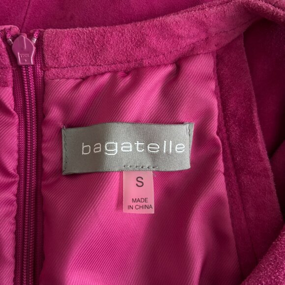 Bagatelle Pink Suede Fringe Halter Neck Top - Picture 6 of 6